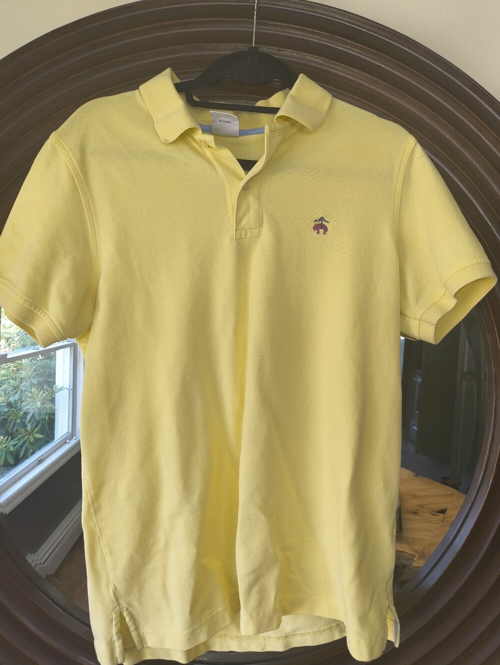 Brooks Brothers Yellow Polo Like New Slim Medium Authentic